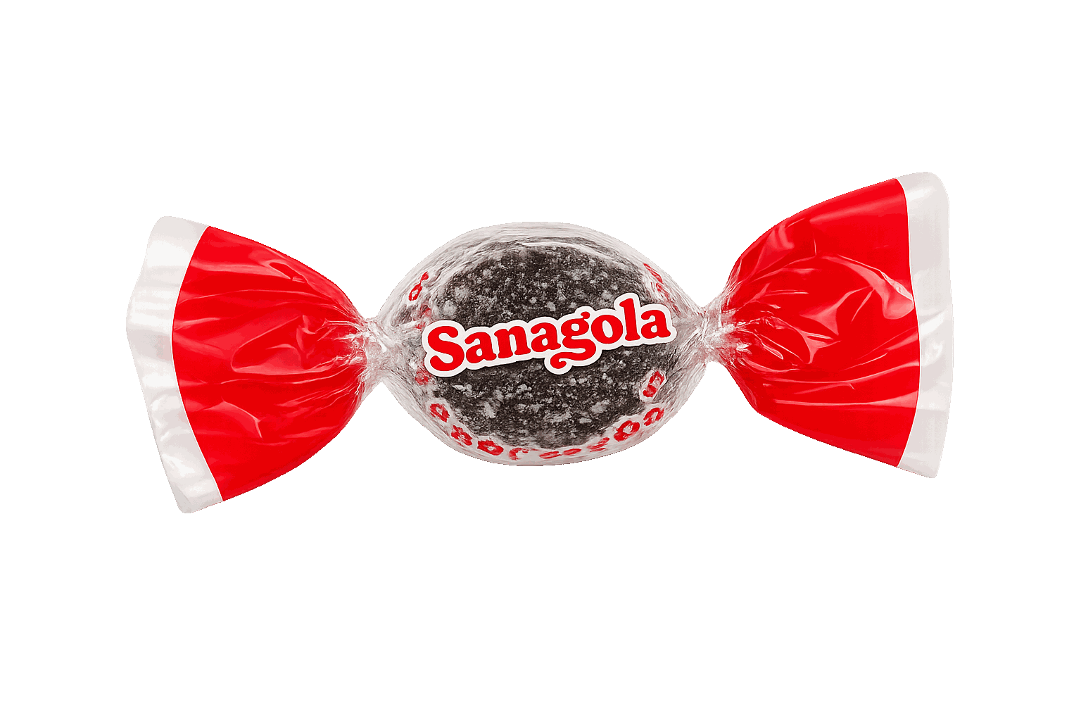Caramella Sanagola Liquirizia con incarto a doppio fiocco