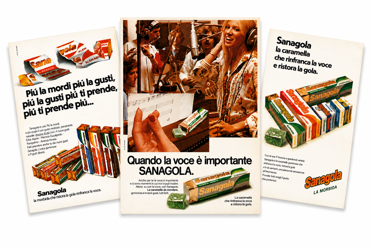 Pubblicità storiche Sanagola